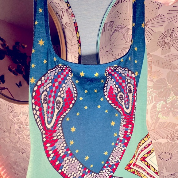 Mara Hoffman bodycon psychedelic snake print rare - Picture 4 of 7